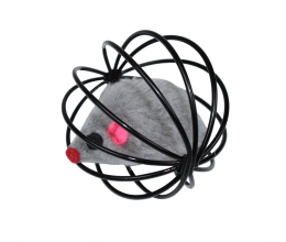 Brinq. Bola de Arame com Ratinho Dentro 