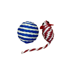 Brinq. Rato e Bola De Sisal