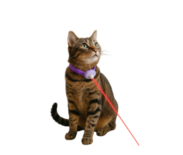 Coleira Laser Interativa para Gatos