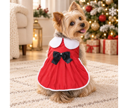 Vestido Natal Laço Luxo